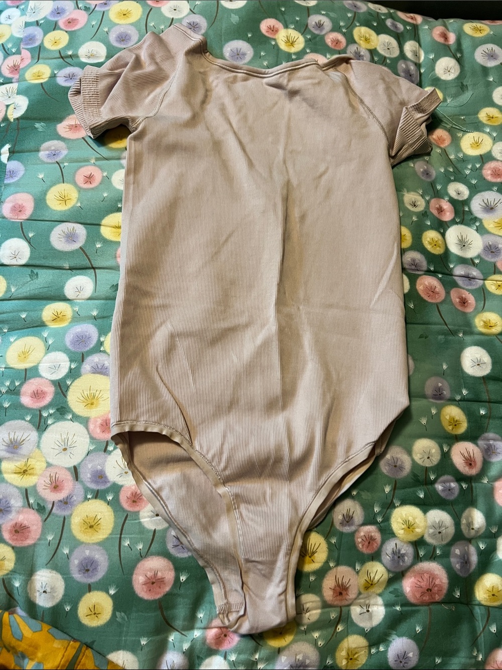 lululemon athletica Short Sleeve Ribbed Bodysuit in Taupe